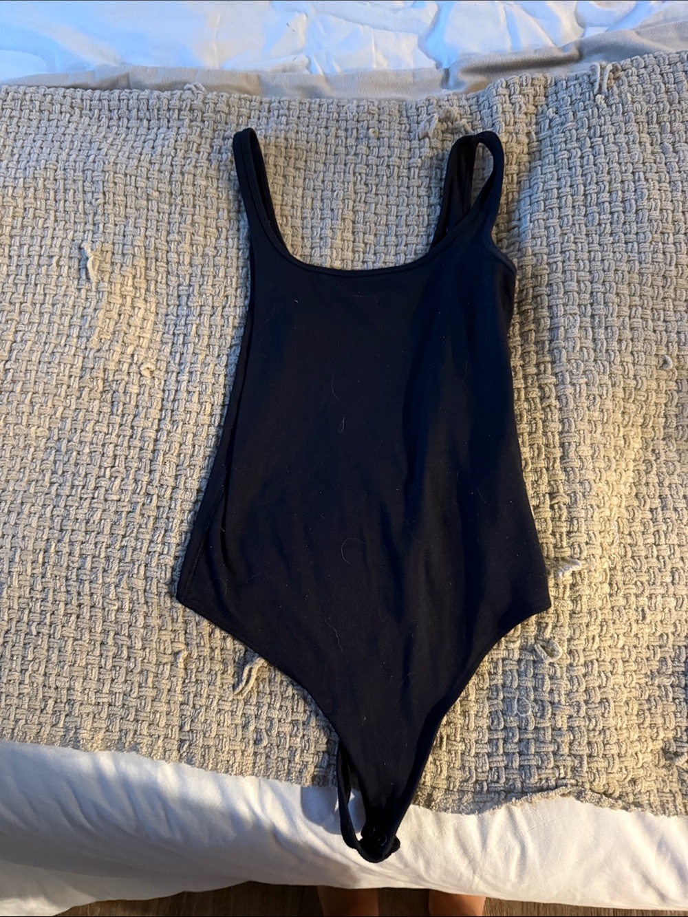 Abercrombie & Fitch Black Scoop Neck Bodysuit